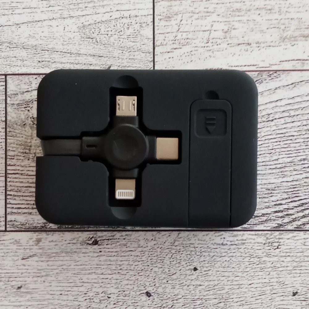 USB 3 IN 1 RETRACTABLE PHONE DATA CHARGING CABLE
